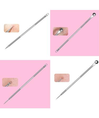9-Piece Blackhead Remover Comedone Squeezer Set | Stainless Steel Pimple Popper Tools Kit for All Skin Types | Acne & Blackhead Extractor with Storage Box - Buy Online on GoSupps.com