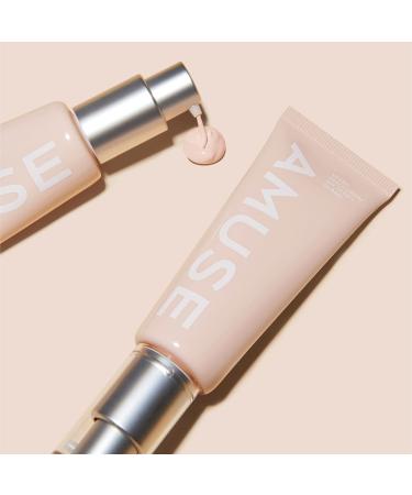Amuse Vegan Peach Cream 02 Bare SPF 30 SPA++ 2.82 oz / 80g | Clean Vegan Skin Tone-Up CC Cream SPF 30 | Tone Up Foundation BB Cream for Glow Makeup - Buy Online on GoSupps.com