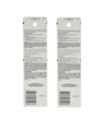 L'Oreal Paris Brow Stylist Designer Eyebrow Pencil Dark Brunette #315 - Pack of 2 - Buy Online on GoSupps.com