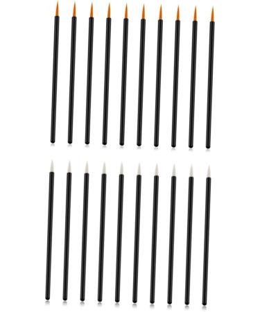 AUTSUPPL 100pcs Cosmetics Brush Gel Liner Brush Lash Brush Tool Eyes Makeup Brush Cosmetic Brush White 10X0.5X0.5cm White - Buy Online on GoSupps.com