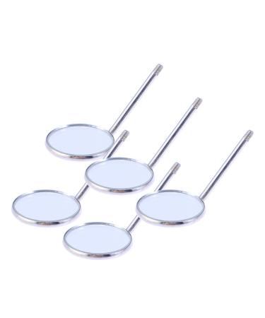 SUPVOX Dental Mirror Stainless Steel Dental Mirror Replacement Head for Mouth Teeth Examination 22mm 5 Pack (Silver) - Buy Online on GoSupps.com