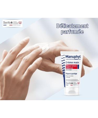 SORIFA - Set of 3 Manuphyl Intense Repair - Very dry and damaged hands - Low greasy slightly fragrant enriched with glycerin and wheat protein - Tube 50 ml - Buy Online on GoSupps.com