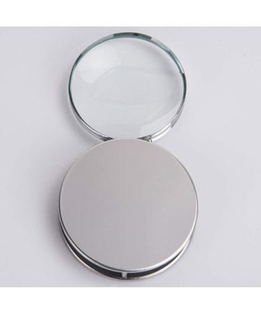 Metal Folding Handheld HD Magnifying Glass 20 Times Good Times