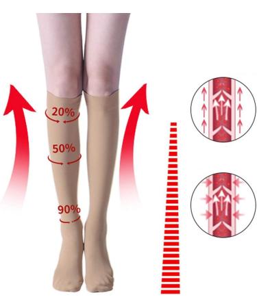 Huateng Class II Compression Stockings | Knee-High Medical Support for Varicose Veins Swelling & Edema | International Shipping Available - Buy Online on GoSupps.com
