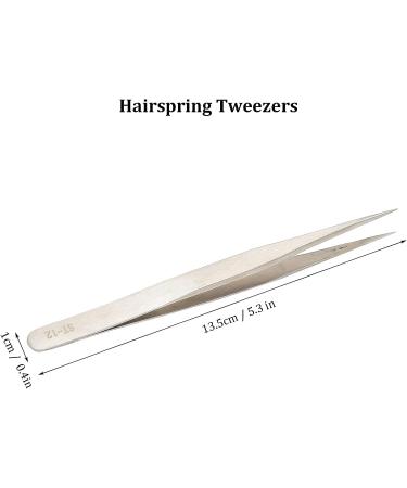 Electronic Maintenance Tweezers for Watch Repair, Sewing, Beading, DIY Craft & Cell Phone Repair (Straight Pointed with Hairspring) - Shop Now! - Buy Online on GoSupps.com