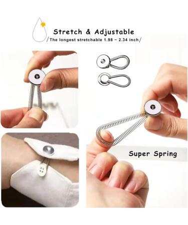 12Pcs Extender Button Set for Pants and Collars - Waistband and Neck Silicone Extenders for Men and Women - Buy Online on GoSupps.com