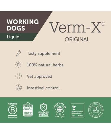Verm-X Liquid for Dogs - 1 Liter & 500ml | Natural Wormer for Dogs | International Shipping Available - Buy Online on GoSupps.com