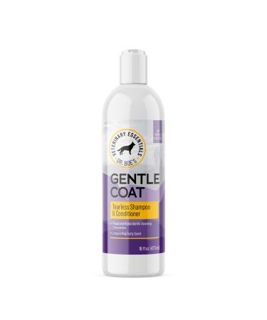 Dr. Boe's Veterinary Essentials GentleCoat Tearless Shampoo and Conditioner  Puppy and Kitten Soap-Free Formula  Grooming Supplies  All Natural, Aloe Vera & Gentle Proteins  16 Fl Oz.