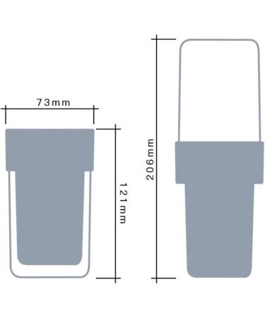Portable Toothbrush Holder with Wash Cup - Travel Toothpaste Storage Box & Protective Cover (White) | Shop Internationally - Buy Online on GoSupps.com