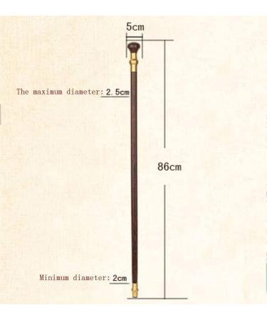 Chicken Winged Wooden Round-Head Walking Stick Solid Wood Mahogany Civilization Stick The Gifts for The Elderly 86 cm -11.19 Selfless dedication - Buy Online on GoSupps.com
