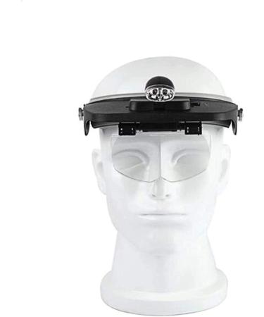 Lightweight Magnifying Glass Head-Mounted High-Definition Multi-Fold Magnifying Glass with an Led Light for Reading Mirror Repair Watch Tool Lofty Ambition - Buy Online on GoSupps.com