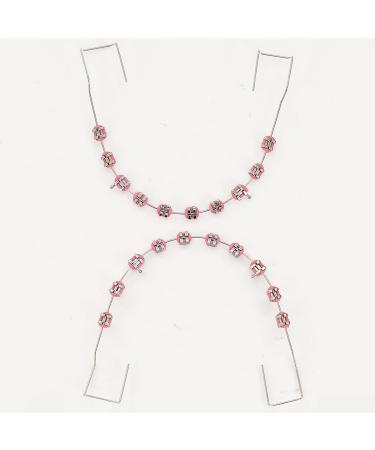 Brackets Falsos Para Dientes Kit 2 Pack Braces Kit with Brackets & Wire & Brackets Para Dientes DIY Retainer for Teeth Dental Student Practice Props (Rose Red) - Buy Online on GoSupps.com
