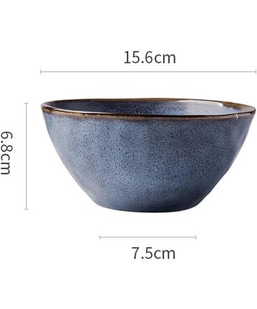 GAXQFEI Snack Bowls-Dessert Noodle Bowl Plate Bowl Round Bowl Drop Bowl Wave Bowl Set Bowl Fruit Salad Bowl Eat Restaurant Kitchen 500Ml/430Ml/950Ml Non-Slip Bottom 15.6 * 6.8Cm 15.6*6.8cm - Buy Online on GoSupps.com