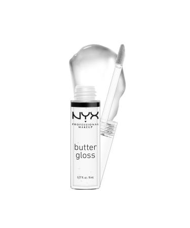 NYX PROFESSIONAL MAKEUP Butter Gloss, Non-Sticky Lip Gloss - Sugar Glass (Clear) 54 Sugar Glass