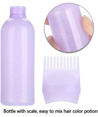3 Colors Hair Dyeing Bottle Brush 160Ml Easy Use Applicator Bottle For Hair Dye With Scale Suit For Professional Hair Coloring Dye Hair Oiling Care Hair Bleach Home Diy Use(Purple) - Buy Online on GoSupps.com