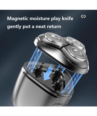 Men's electric shaver portable rechargeable electric shaver magnetic tip close at a stroke mini travel electric shaver full body bath smart razor (Cool Orange) - Buy Online on GoSupps.com