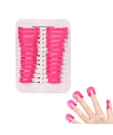 26 pieces nail polish template nail polish stencil nail painting guide 10 size reusable nail edge skin barrier kit nail stencil fingernails templates for nailart