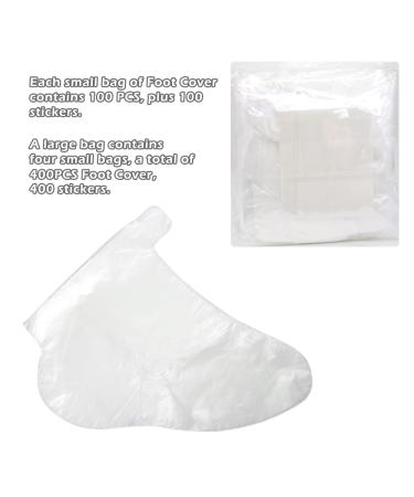 Bunhut 400PCS Disposable Paraffin Bath Foot Liners - Thermal Therabath Wax Treatment Booties for Pedicure - Plastic Socks for Foot Covers - Buy Online on GoSupps.com