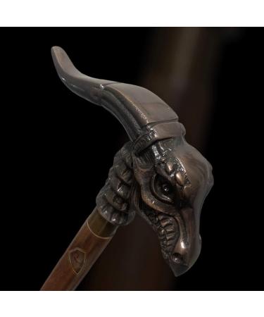 Rj.Artis Gentlemen Walking Stick Antique Dragon Head Handle Nautical Wooden Walking Cane Dragon Walking Stick - Buy Online on GoSupps.com