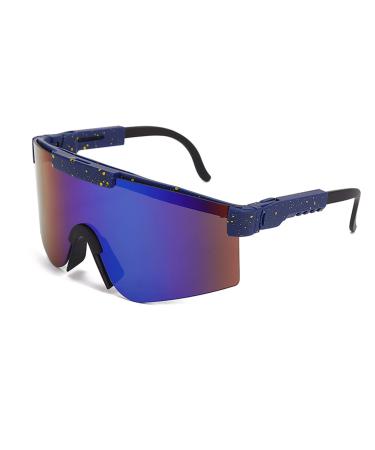 Hzpohyz Sport Sunglasses, Polarized Sunglasses, UV400 Protection Cycling Glasses, Sports Glasses goggles for Men Women C12