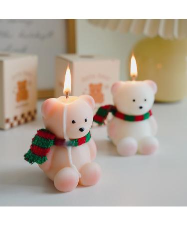 Cute Bear Shaped Scented Candle Set - Aromatherapy Gifts for Women | Soy Wax Decorative Candles for Home & Holiday Decor - Buy Online on GoSupps.com