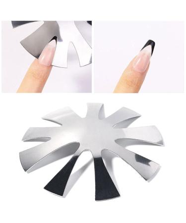 Lokyango French Tip Cutter for Acrylic Nails - 3pcs Manicure Edge Trimmer Set with V Shape Cutter, Brush, and Cutting Knife - Perfect for Creating Easy Smile Line French Tips - Buy Online on GoSupps.com
