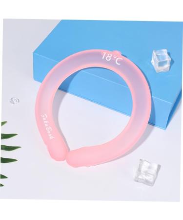 NOLITOY Ice Bolster Cooling Neck Collar - Summer Heat Prevention Ice Pad - Pink Ice Crystal Mixture 18x17x2CM - Outdoor Comfort - Buy Online on GoSupps.com