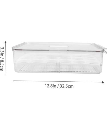 Zerodeko 1pc Egg Storage Box Refrigerator Fridge Organiser Boxes Food Storage Case Drawer re-usable 32.5x22.5cm Assorted Color - Buy Online on GoSupps.com