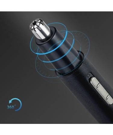 Buy 2 in 1 USB Rechargeable Nose Hair Trimmer - Waterproof Dual Edge Blades for Men & Women - Perfect for Home & Travel - Buy Online on GoSupps.com