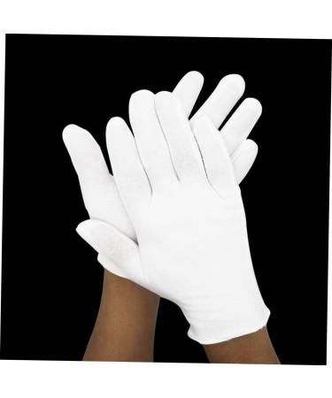 Beatifufu 16 Pairs White Cotton Gloves Jewelry Utility Work Gloves Cotton Gloves for Ladies Mittens Silver Polishing Gloves Mens Work Gloves Black Labor Protection Cotton Wen Wan Miss - Buy Online on GoSupps.com