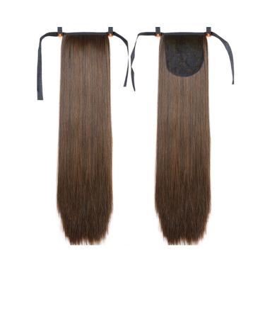 Wig Piece 18-38 Inch Straight Drawstring Ponytail Synthetic Hair Piece Pony Tail Clipped Into Hair Extension 22inches 2I30