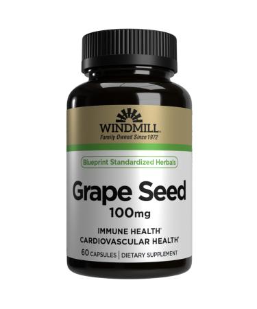 Windmill Grape Seed Extract 100 Mg Capsules 60 Ea