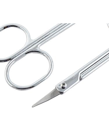 uxcell Eyebrow Scissors Set - 2 Pcs Multi-Purpose Grooming Shears for Women & Men | Curved Edge Scissors for Facial Hair Nose Nails Mustache & Eyelashes - Buy Online on GoSupps.com