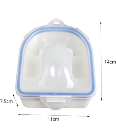 Sharplace Nail Soaking Bowl Manicure Bowl Keep Warm Nail Art Tool Gel Polish Powder Remover for Salon Home Use Blue - Buy Online on GoSupps.com