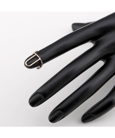fdsmall Wudu Nail Rings Adjustable Fingernail Rings Reusable Metal Finger Nail Rings for Women No Glue Nails Jewelry Fingertip Gift Decorations for Wearing Manicure Nails (Gold) - Buy Online on GoSupps.com