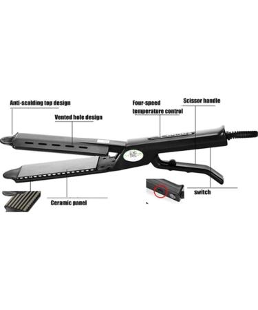 Buy Ceramic Tourmaline Ionic Flat Iron Hair Straightener - Dual Use Wet & Dry Adjustable Temperature for All Hair Types - International Shipping Available - Buy Online on GoSupps.com