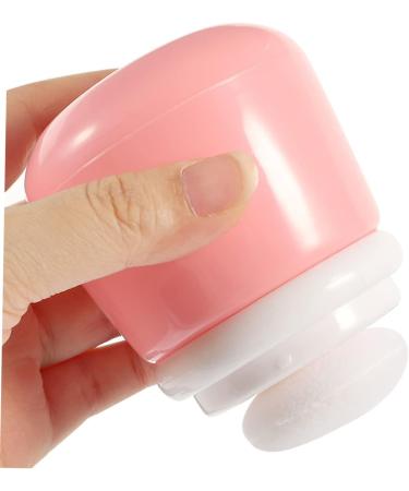 Beavorty 6-Piece Baby Powder Puff Set with Storage Bottle | Travel-Friendly Kit for Newborns | Loose Powder Sponge Container | Pink, 10x7CM - Buy Online on GoSupps.com