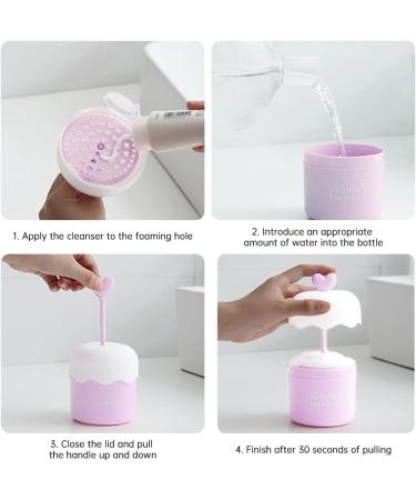 Face Cleanser Foamer Cup Cute Face Cleanser Bubbler Travel Skin Care Foam Maker Portable Face Cleanser Facial Cleanser Bubble Maker Foam Maker for Girls Face Wash Shower Tools - Buy Online on GoSupps.com