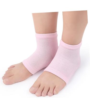 Healeved Feet Heel Socks Gelt Hand Muffs Cracked Heels Moisturizing Socks Round Playing Mat Spa Gloves Dry Heels Socks Gel Gloves and Socks Men and Women Casual Socks Absorb Sweat Pink - Buy Online on GoSupps.com