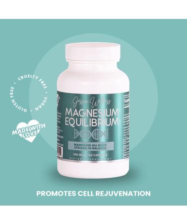 Jessica Wellness Magnesium Equilibrium Complex - 90 Vegan Citrate Capsules for Balanced Metabolism, Heart, and Bone Health - Buy Online on GoSupps.com