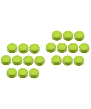 BESTonZON 20 Pcs Baby Bottle Seal Cap Bottle Lid Beverage Bottle Caps Glasses Kids Anti Soda Bottle Caps Waterproof Accessories Milk Wide Neck Bottle Cap Girl Travel Cap Mother Food Grade Pp Greenx2pcs 4.3x4.3x1.5cmx2pcs