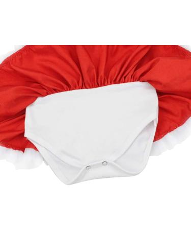FYMNSI Baby Girls My First Christmas Outfit 4pcs Set | Newborn Infant Xmas Party Clothes | Princess Tutu Romper Dress | 0-3 Months White - Buy Online on GoSupps.com