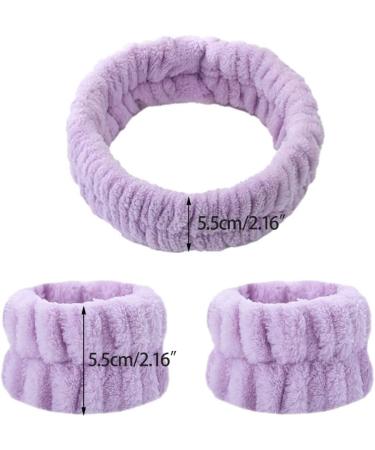 CAZSTYK Wrist Washband Headband Microfiber Wrist Wash Towel Bands Wristband Scrunchies for Washing Face Absorbent Sweatband Grey - Buy Online on GoSupps.com