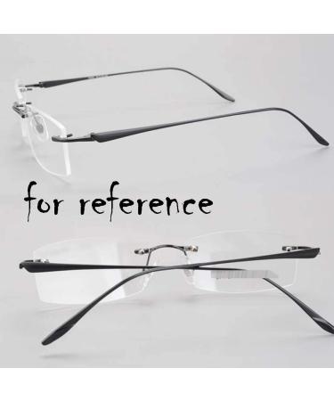 Buy Ygnjh Black Replacement Legs for Borderless Glasses - Durable Metal Brackets for Men - 1 Pair - Buy Online on GoSupps.com