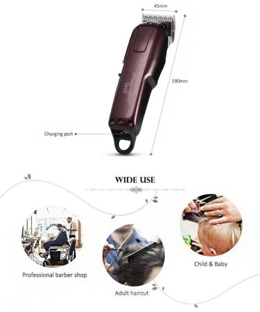 Pro Hair Clipper for Men | Cordless Professional Hair Trimmer & Barbershop Clippers - International Shipping Available - Buy Online on GoSupps.com