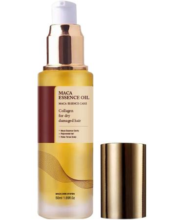 Hair Oil Moroccan Argan Oil-Repair Dry Damaged Hair Oil Cold Pressed Maca Essence Argan Oil Hair Oil For Dry Damaged Hair 50ml Hair Treatmen-t Seru-m Detangle Anti Hair Loss Seru-m Nourishes Hair - Buy Online on GoSupps.com