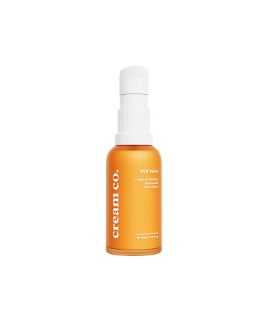 cream co. 30ml SOS Serum for All Skin Types Vitamin C Protects Against Environmental Factors Brightening Sauce Hydration Serum Vegan Renews Revitalizes Serum