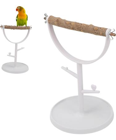 Shanrya Bird Stand Parrots Training Perch Natural Smell Anti Slip with Base for Outdoor for Indoor Brown - Buy Online on GoSupps.com