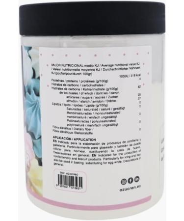 Azucren Meringue Powder for Making Meringues Pavlova and American Buttercream. The Powder is Ready to Use Just add Water (1:3) and sugar if desired. 113 g. - Buy Online on GoSupps.com