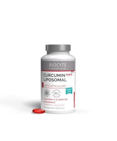 BIOCYTE Curcumin Forte x185 - Joint Health Supplement - Curcumin, Liposomal Turmeric and Vitamin E - 90 Capsules - 3 Month Program